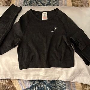 Gymshark Seamless Crop Top size Small- Black